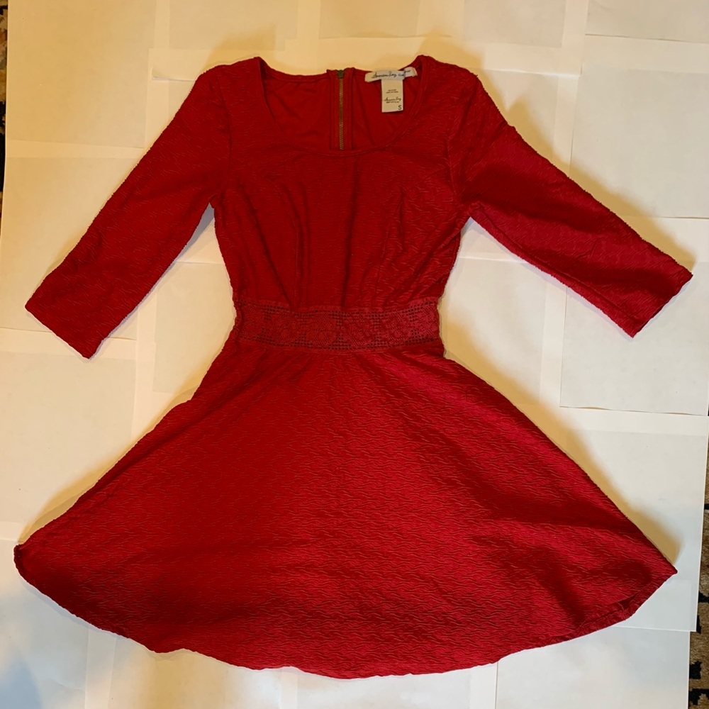 Red formal dress